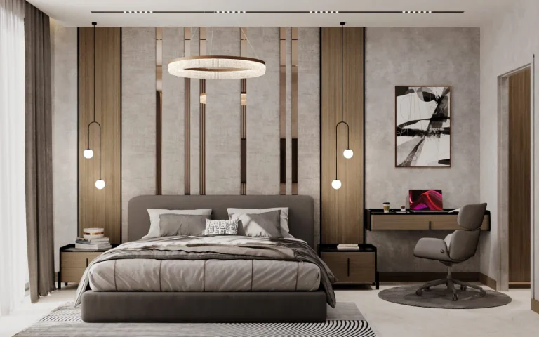 Interior living space at Almaara Residences
